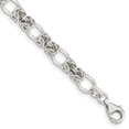 thumbnail image 1 of Sterling Silver Polished Fancy Link Bracelet, 1 of 3
