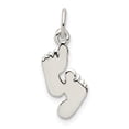 thumbnail image 1 of Sterling Silver Polished Feet Pendant Charm, 1 of 1