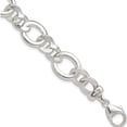 thumbnail image 1 of Sterling Silver Polished Flat Fancy Link Bracelet (Width 13.1) (Length 7.5) - Jbsp, 1 of 5