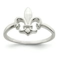thumbnail image 1 of Sterling Silver Polished Fleur De Lis Ring - Size 8, 1 of 3