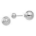 thumbnail image 1 of Sterling Silver Polished Front Back Earrings, 1 of 3