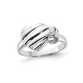 thumbnail image 1 of Sterling Silver Polished Grooved Heart Ring, 1 of 6
