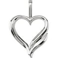 thumbnail image 1 of Sterling Silver Polished Heart Shaped Pendant - 1.2 Grams, 1 of 2