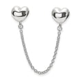 thumbnail image 1 of Sterling Silver Polished Hearts Safety Chain, 1 of 1