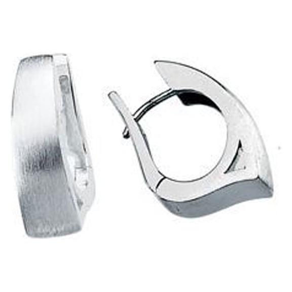 Sterling Silver Polished Hinged Earrings - 10.1 Grams