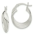 thumbnail image 1 of Sterling Silver Polished Hoop Earrings, 1 of 3