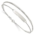 thumbnail image 1 of Sterling Silver Polished ID Bangle Bracelet, 1 of 1