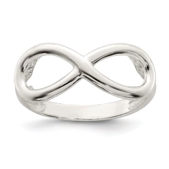 Sterling Silver Polished Infinity Ring - Size 6