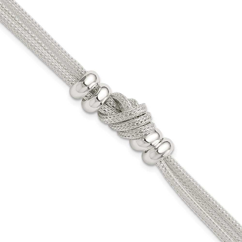 Sterling Silver Polished Knot Bracelet - Walmart.com