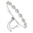 thumbnail image 1 of Sterling Silver Polished Link Adjustable Bracelet QG4770, 1 of 3
