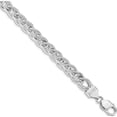 thumbnail image 1 of Sterling Silver Polished Link Bracelet Made In India qg4837-8, 1 of 5