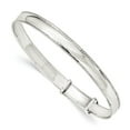 thumbnail image 1 of Sterling Silver Polished Miligrain 7mm Adjustable Bangle Bracelet, 1 of 2