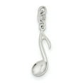 thumbnail image 1 of Sterling Silver Polished Music Note Charm, 1 of 1