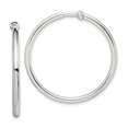 thumbnail image 1 of Sterling Silver Polished Non-Pierced Hoop Earrings, 1 of 1