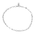 thumbnail image 1 of Sterling Silver Polished Oval Link Chain Necklace, 17 Inch or 20 Inch Length, 1 of 9