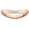 thumbnail image 1 of Sterling Silver Polished Pink-Plate Wave Ring, 1 of 7