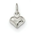 thumbnail image 1 of Sterling Silver Polished Puffed Heart Charm (12.25 X 6.5) Made In India qc9183, 1 of 5