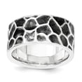 thumbnail image 1 of Sterling Silver Polished & Oxidized Hammered Ring, 1 of 3