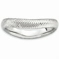thumbnail image 1 of Sterling Silver Polished Rhodium-Plate Wave Ring, 1 of 7