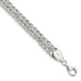 thumbnail image 1 of Sterling Silver Polished Roped Oval Link 7.5 in. Bracelet, 1 of 1
