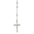 thumbnail image 1 of Sterling Silver Polished Rosary With Textured Beads Necklace - 18.2 Grams, 1 of 2