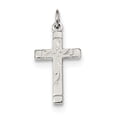 thumbnail image 1 of Sterling Silver Polished Satin 7 D/C Cross Pendant Charm, 1 of 4