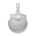 thumbnail image 1 of Sterling Silver Polished Scallop Shell Pendant, 1 of 1