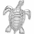 thumbnail image 1 of Sterling Silver Polished Sea Turtle Slide (32.15 X 26.77) Made In United States -Jewelry By Sweet Pea, 1 of 7