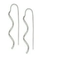 thumbnail image 1 of Sterling Silver Polished Spiral Dangle Earrings (62 X 7) Made In India qe9067, 1 of 2