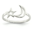 thumbnail image 1 of Sterling Silver Polished Star & Moon Ring, 1 of 5