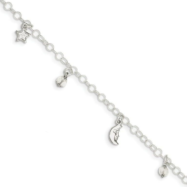Sterling Silver Sun, Moon & Stars 9 Sterling Silver Sun, Moon & Stars 9