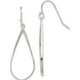 thumbnail image 1 of Sterling Silver Polished Teardrop Dangle Earrings (41 X 15) Made In India qe8941, 1 of 5