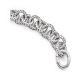 thumbnail image 1 of Sterling Silver Polished Textured Bracelet- Hidden Clasp, 1 of 3