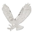 thumbnail image 1 of Sterling Silver Polished & Textured Eagle Chain Slide QC8944, 1 of 2