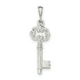 thumbnail image 1 of Sterling Silver Polished & Textured Key Pendant, 1 of 3