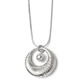 thumbnail image 1 of Leslie's Sterling Silver Polished & Textured Pendant, 1 of 2