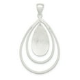 thumbnail image 1 of Sterling Silver Polished & Textured Teardrop Pendant QP4312, 1 of 2