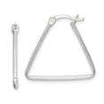 thumbnail image 1 of Sterling Silver Polished Triangle Hoop Earrings, 1 of 3