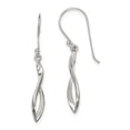 thumbnail image 1 of Sterling Silver Polished Twisted Shepherd Hook Earrings (44 X 5) Made In Thailand qe12070, 1 of 3