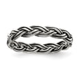 thumbnail image 1 of Sterling Silver Polished Weave 3.5mm Women's Ring - Size 6, 1 of 3