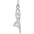 thumbnail image 1 of Sterling Silver Polished Yoga Charm (30 X 7) Made In China qc5121, 1 of 2
