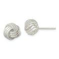 thumbnail image 1 of Sterling Silver Polished and Textured Fancy Post Earrings, 1 of 2