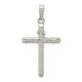 thumbnail image 1 of Sterling Silver Polished and Textured INRI Cross Pendant, 1 of 3