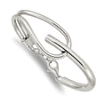 thumbnail image 1 of Sterling Silver Polished with Safety Chain Bangle, 1 of 2