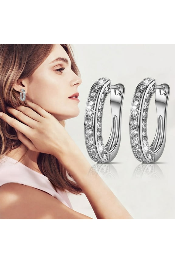 Sterling Silver Post Filigree Hoop Earrings Oval Filigree Earrings for Women Hypoallergenic Lightweight Click Top Dangle Earrings Jewelry Gifts