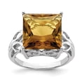 thumbnail image 1 of Sterling Silver Princess Whiskey Quartz Ring. Gem Wt- 7.85ct, 1 of 3