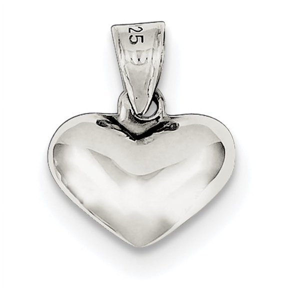 Sterling Silver Puffed Heart Charm