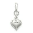 thumbnail image 1 of Sterling Silver Puffed Heart Pendant QC6183, 1 of 4