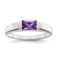 thumbnail image 1 of Sterling Silver Purple Cubic Zirconia Ring, 1 of 1