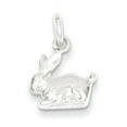 thumbnail image 1 of 925 Sterling Silver Solid Polished Rabbit Charm 12x12mm Wide Pendant Necklace for Women - 2.2 Grams, 1 of 5